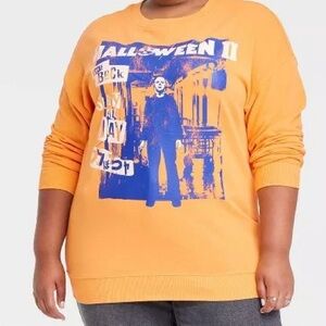 Halloween 2 Movie Sweatshirt Slay All Day Womens XL Retro Novelty Horror Slasher